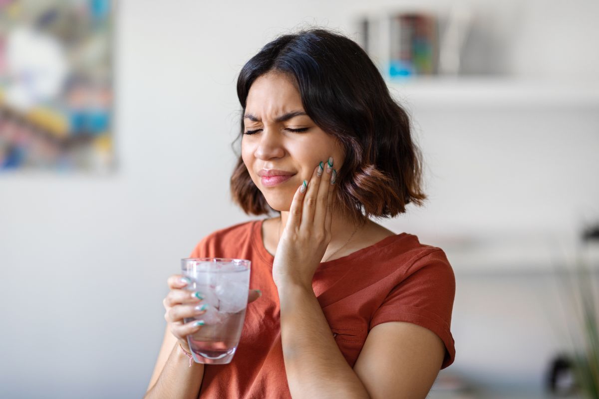 Tooth sensitivity pain while drinking cold water
